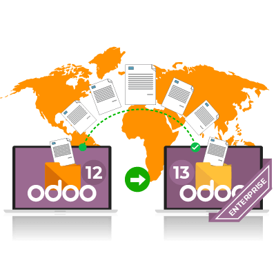 The database migration of the Enterprise version is done by Odoo itself.