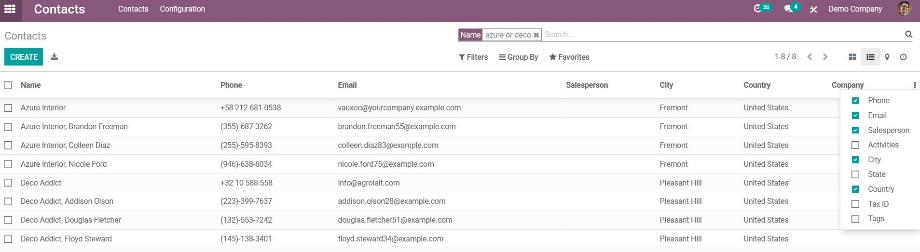 By customizing the table header, filter function and download icon we get a very fast way to export data from Odoo.