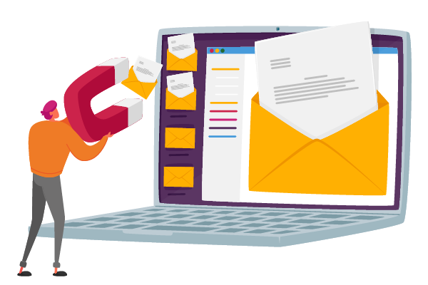 Die Catch-all Funktion eines E-Mail Postfachs verhindert das Verlorengehen von E-Mails.