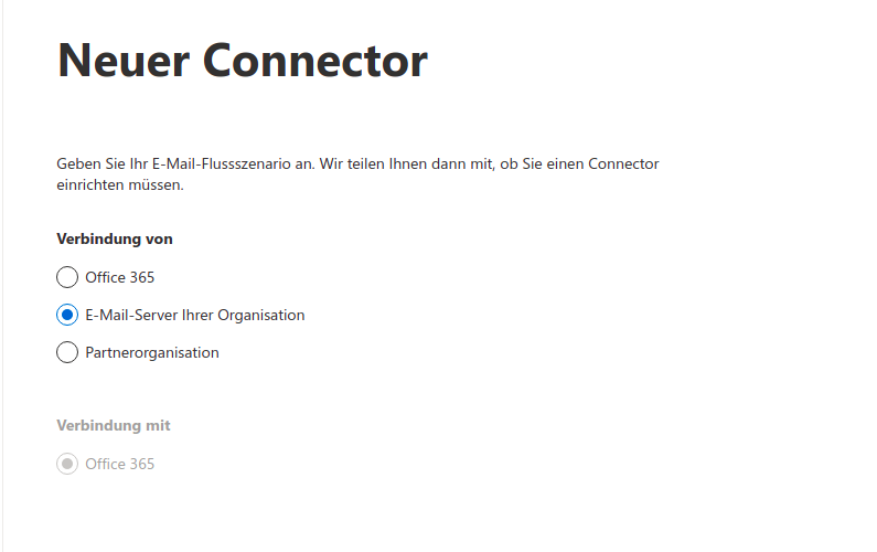 Die Angabe des E-Mail-Flussszenarios. Die Angabe des E-Mail-Flussszenarios.