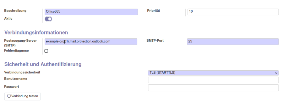 The outbound E-mail server.