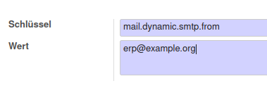 Die Odoo-Systemparameter.