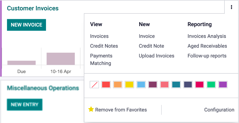 The journal configuration for outgoing invoices.