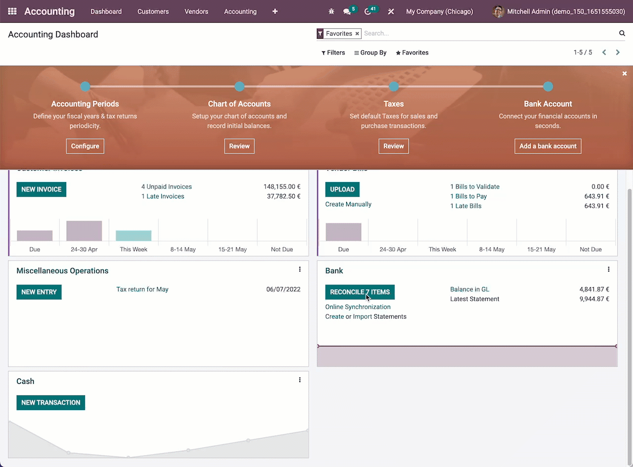 Der Zahlungsabgleich in Odoo. Der Zahlungsabgleich in Odoo.
