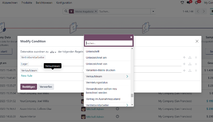 Odoo 17 Suchfunktion