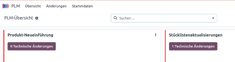 Odoo PLM Stücklistenaktualisierung