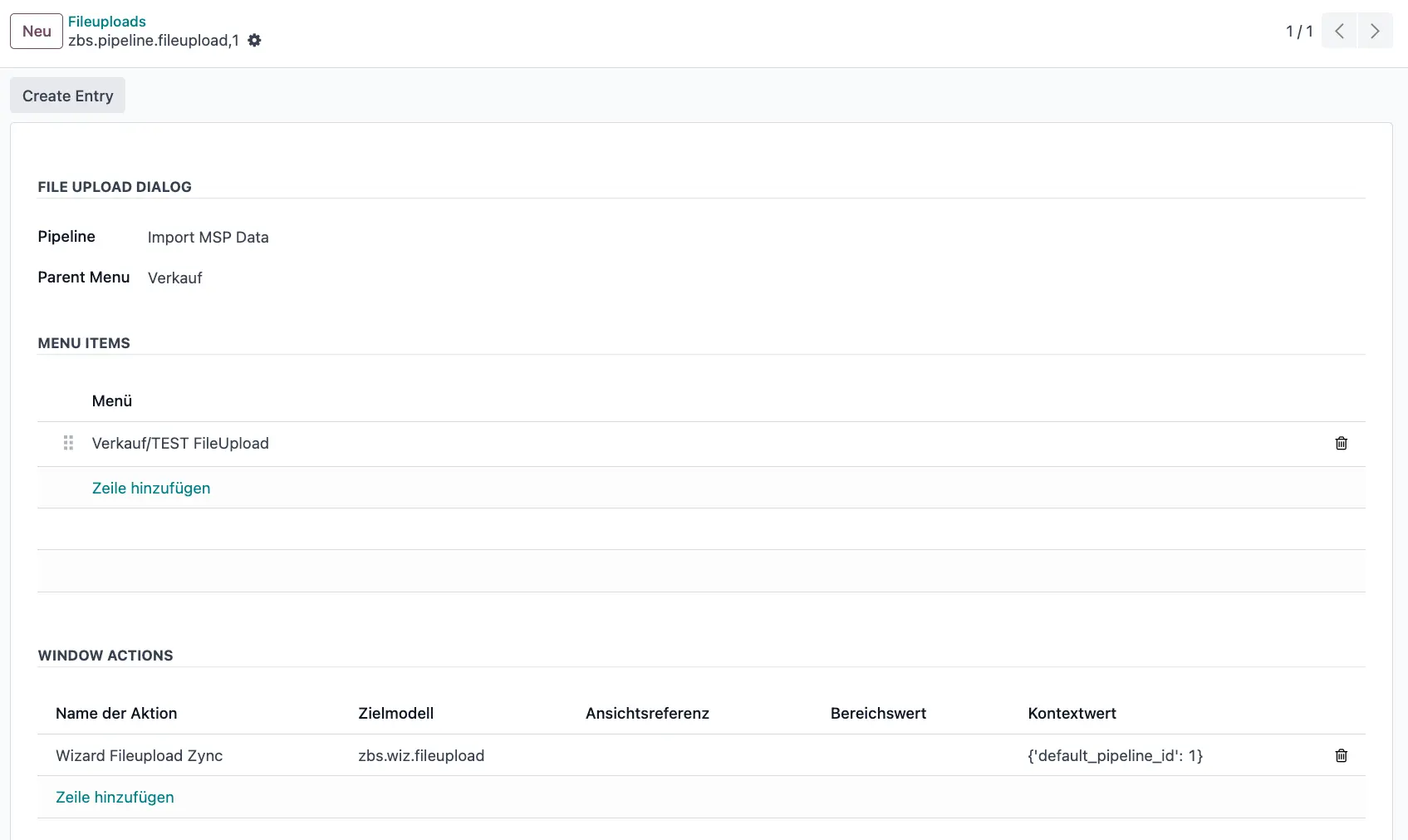 Zebroo Sync Fileupload