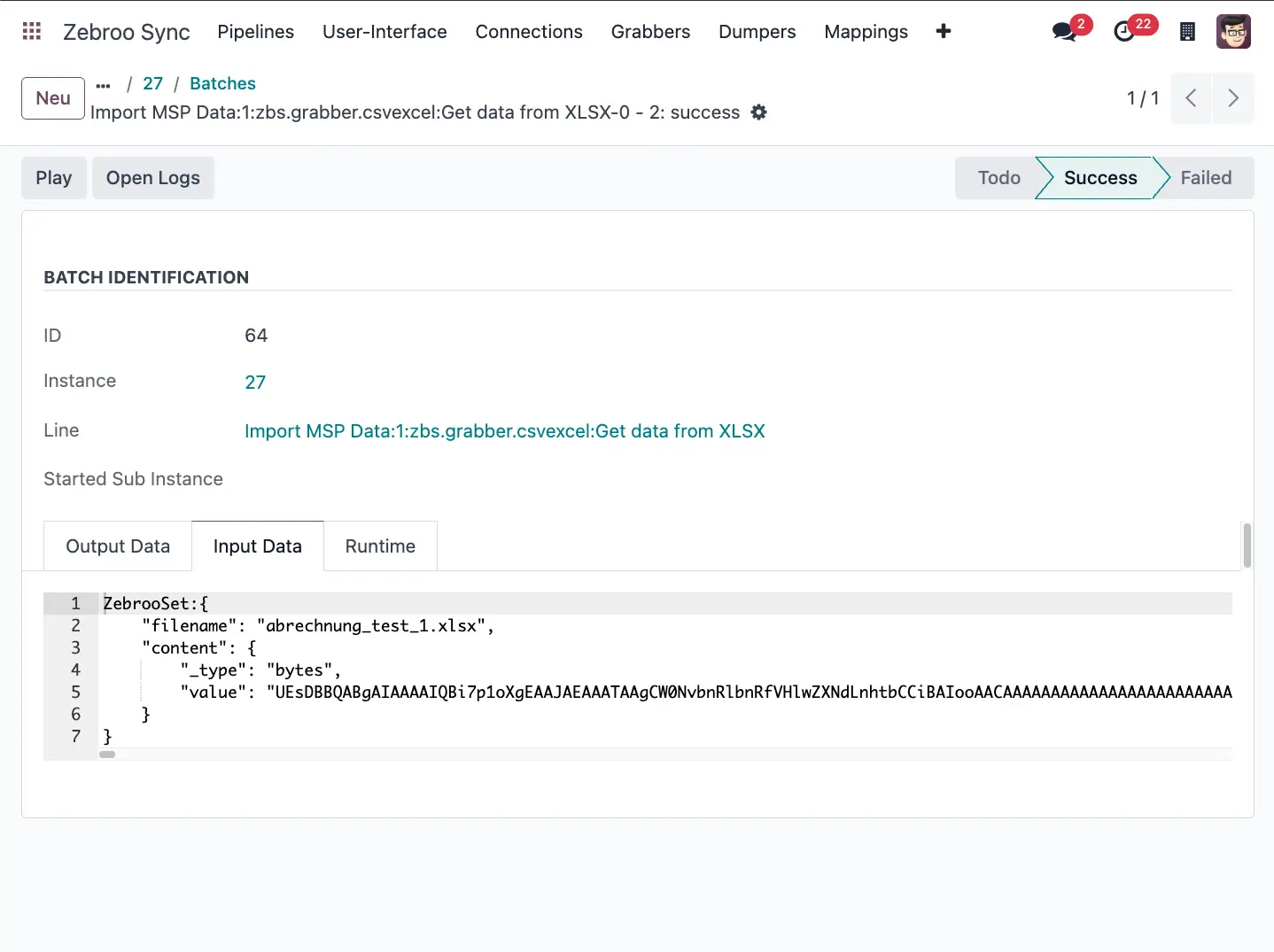 Zebroo Sync Excel Worker