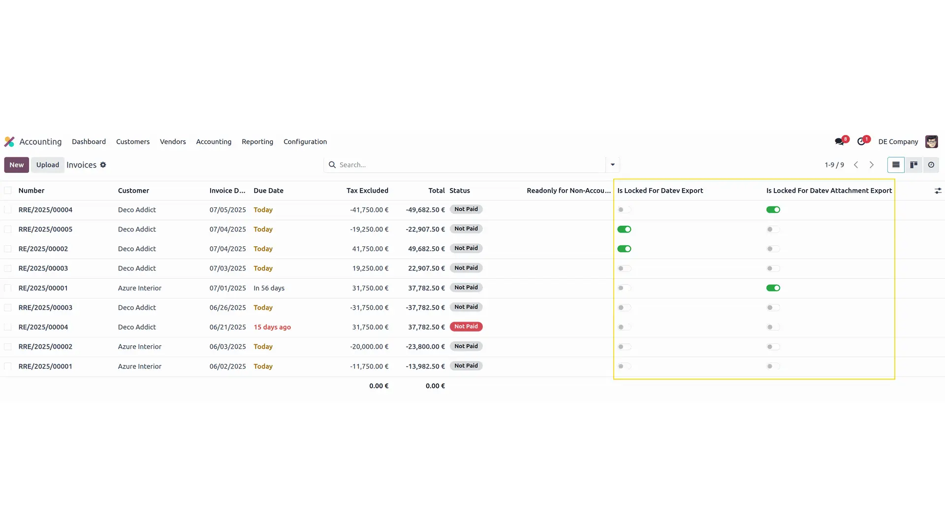 Odoo DATEV AddOn Screenshot 3