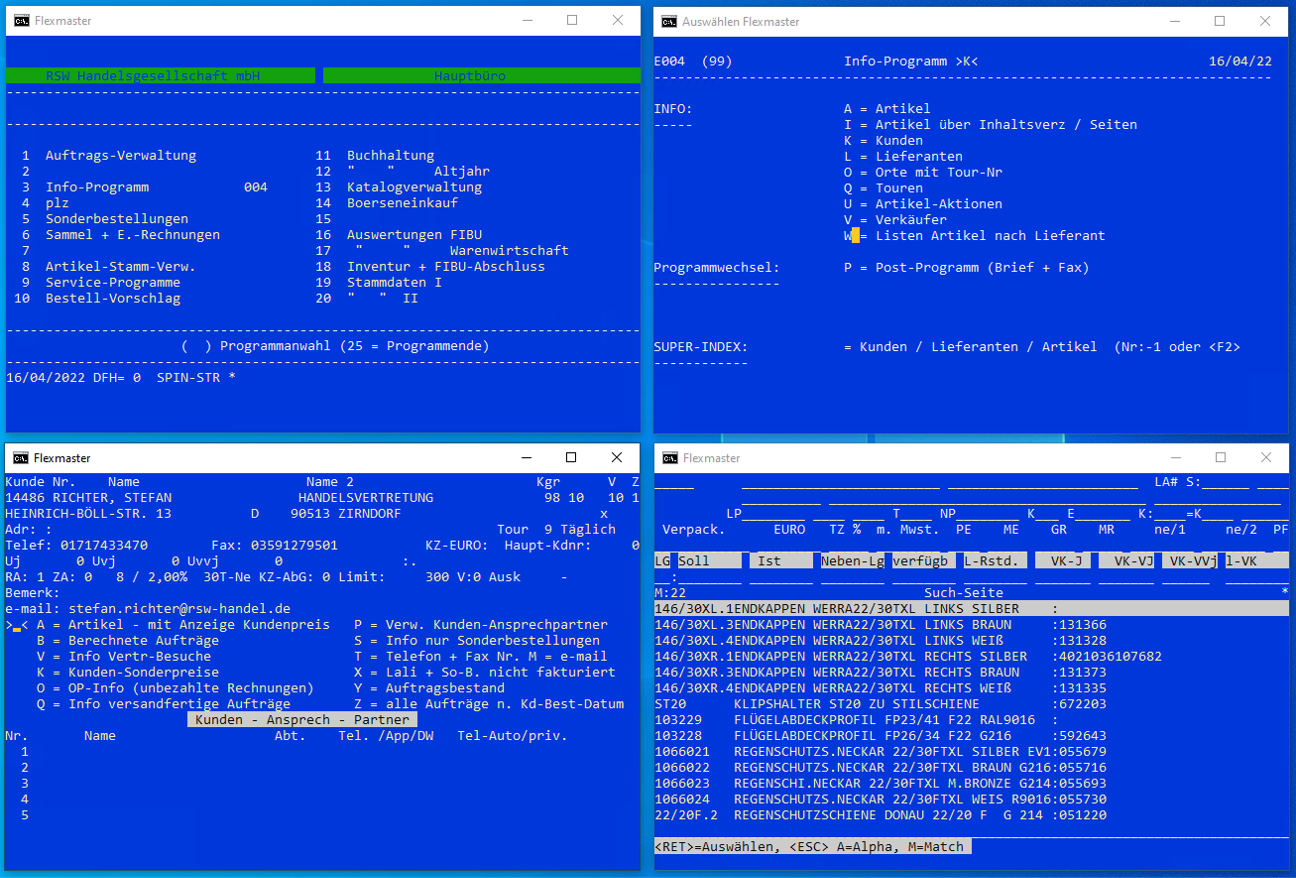 RSW Handel_ Vom DOS‑System zu ERP Odoo mit E‑Commerce _ manaTec DOS System Screenshot
