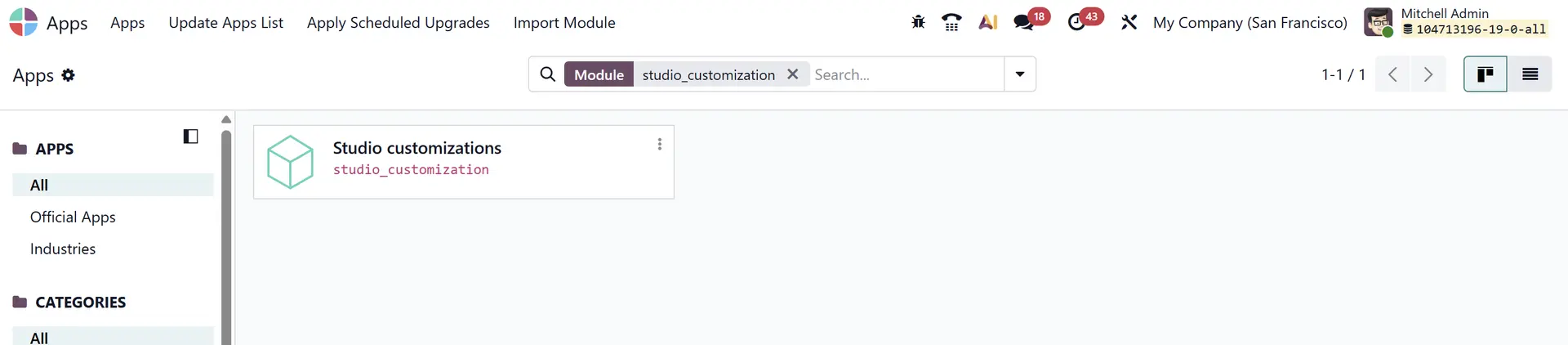 Odoo Studio Customization Modul