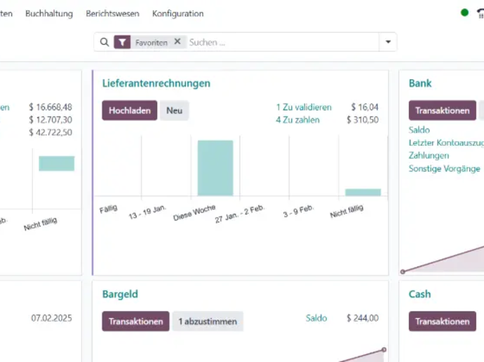 Odoo Buchhaltung - GoBD Konform