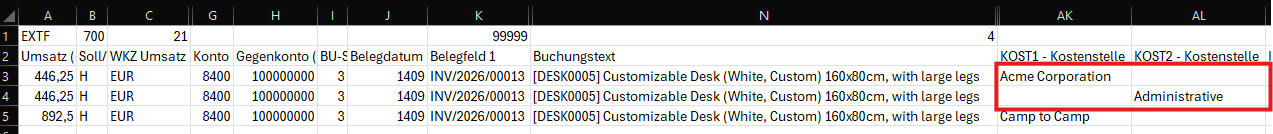 DATEV AddOn Screenshot 8 DATEV AddOn Screenshot 8