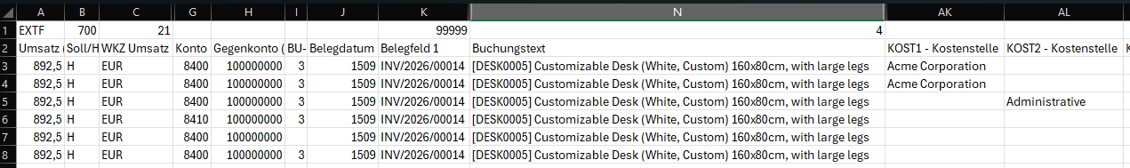DATEV AddOn Screenshot 10 DATEV AddOn Screenshot 10