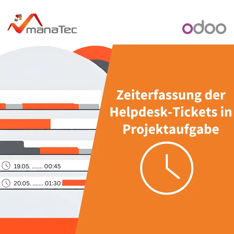 Zeiterfassung der Kundendienst-Tickets in der Projektaufgabe