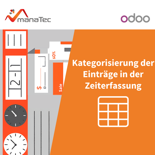 Kategorisierung der Einträge in der Zeiterfassung Verkauf